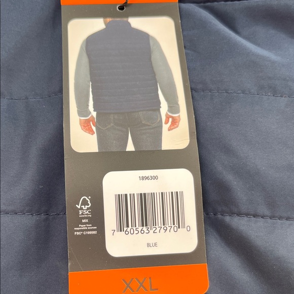 Banana Republic Dark Blue Quilted Vest XXL Men’s NWT - Picture 2 of 10